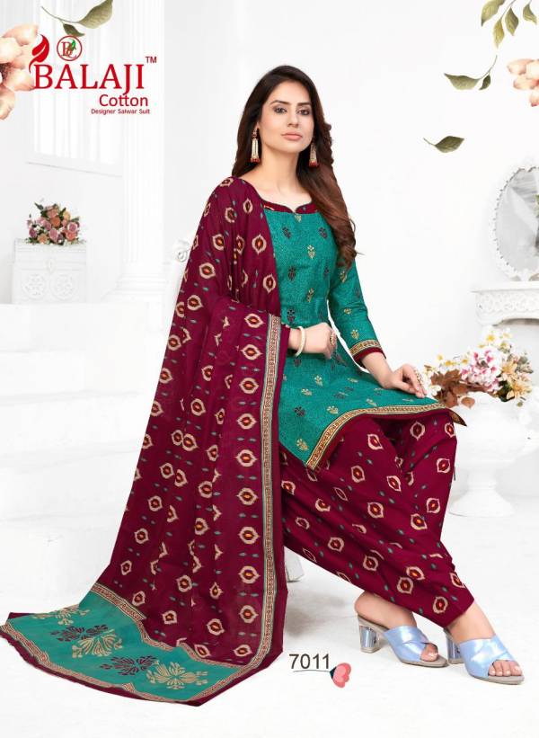 Balaji Rajwadi Patiyala 7 Casual Daily Wear Cotton Printed Dress Material Collection